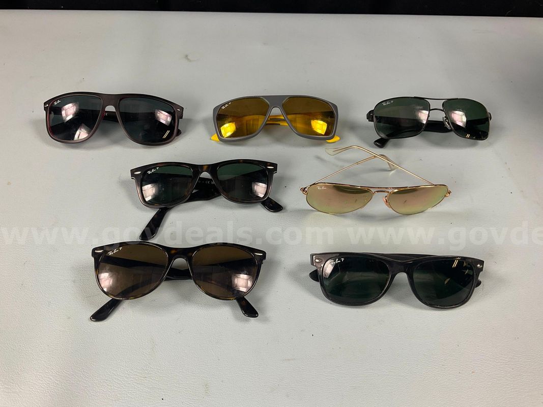 7 - Fashion Sunglasses Labeled as Ray-Ban (All Scratched/Damaged)