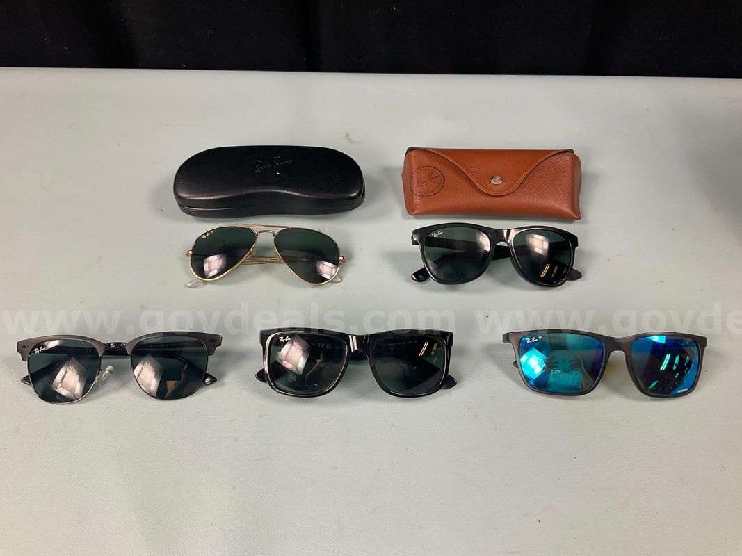5 - Fashion Sunglasses Labeled as Ray-Ban (2 - With Cases)