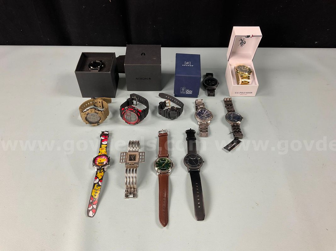 12 - Watches (3 - With Boxes, 1 - Missing Back)