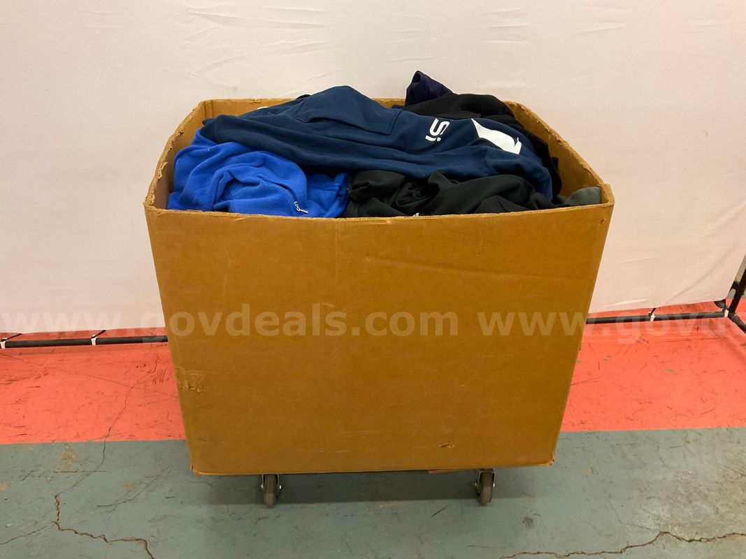 Large Box of Misc. Jackets, Coats, Sweaters, and Sweats
