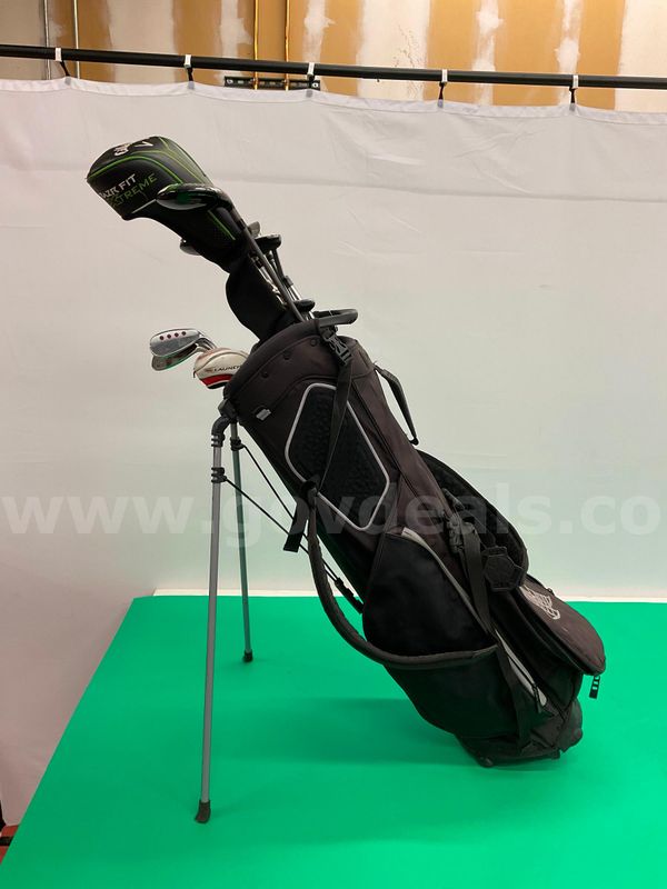 Titleist Golf Bag with 10 - Drivers, Wedges, and Putters Including Callaway, King Cobra, Cleveland, Mizuno, and More