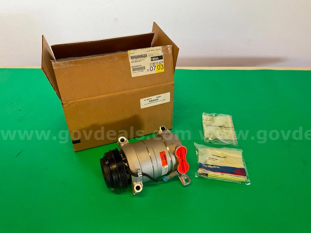 OEM GM Air Conditioning Compressor Assembly, GM Part #89019357, ACDelco Part #15-22144 with Packaging, Untested