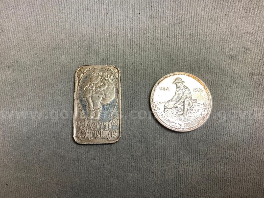 2 - Silver Bullion, Weight 62.52 (1 - with Damaged Edges)