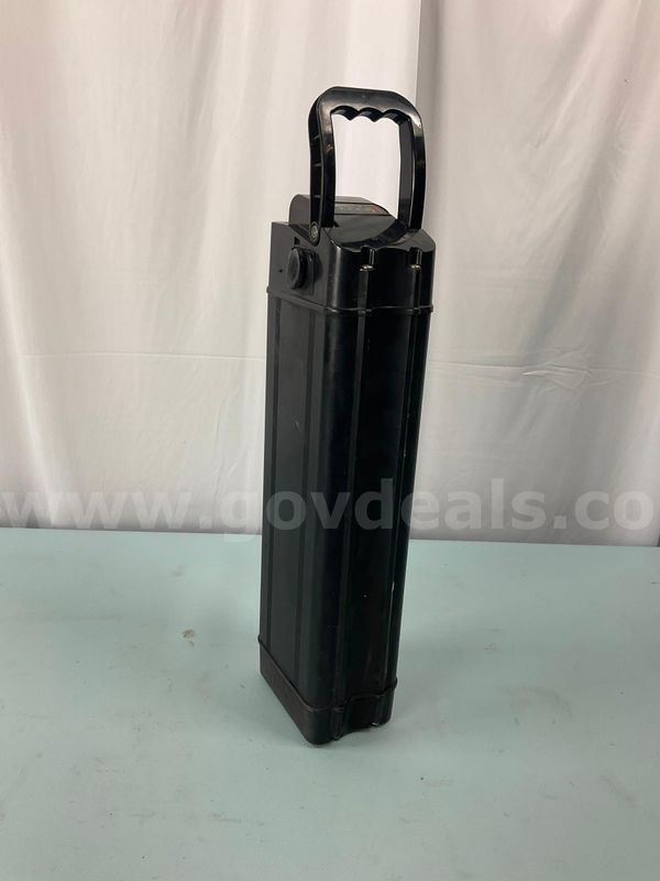 Rechargeable Lithium-Ion Electric Bicycle Battery, Make and Model Unknown (Damaged Lock, Untested)