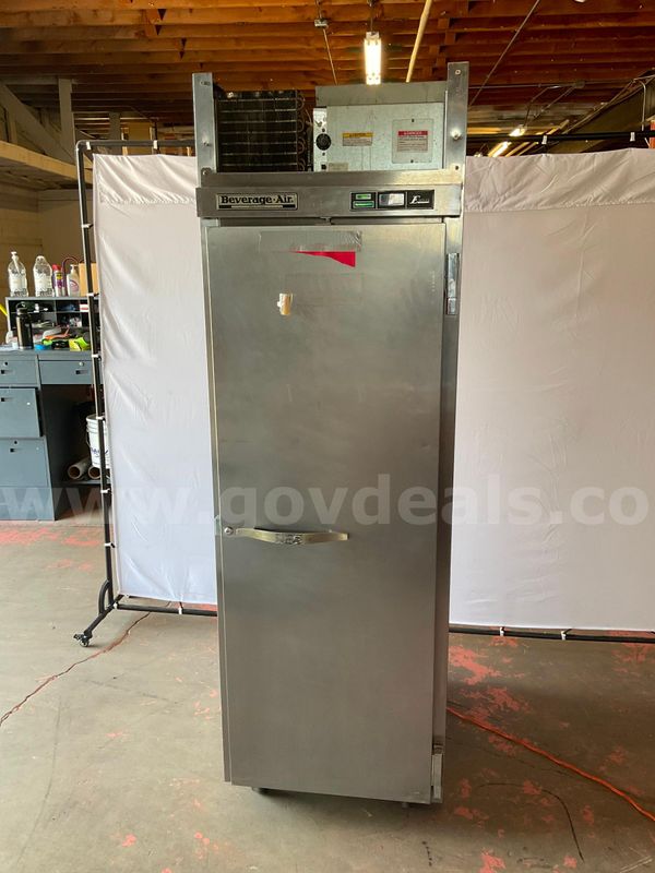 Beverage-Air Pass-Thru Refrigerator, Model PRD24-1AS, Powers On (Damaged Trim, 1 - Door Locked)