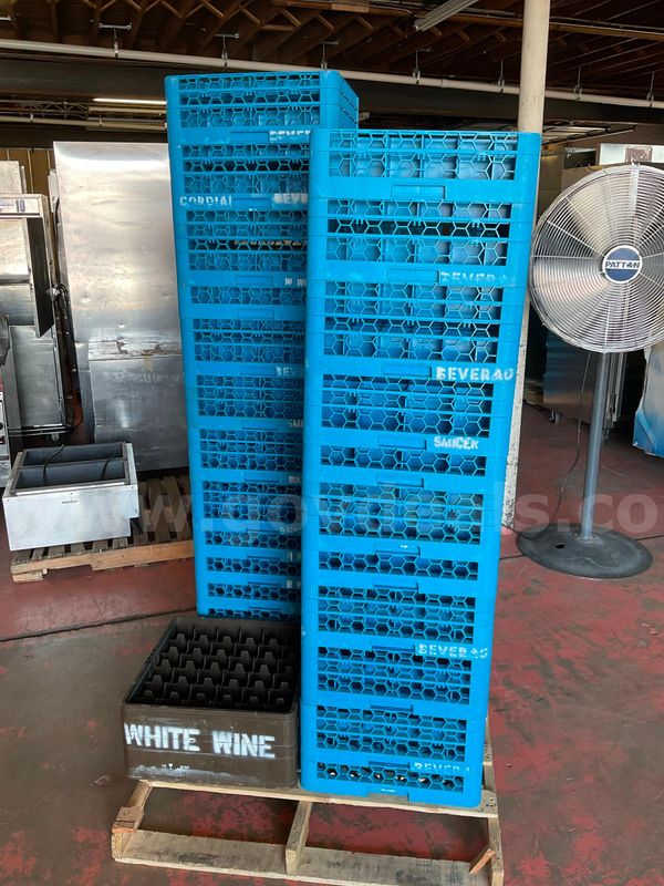 Pallet of Dishwasher Plastic Glass Racks