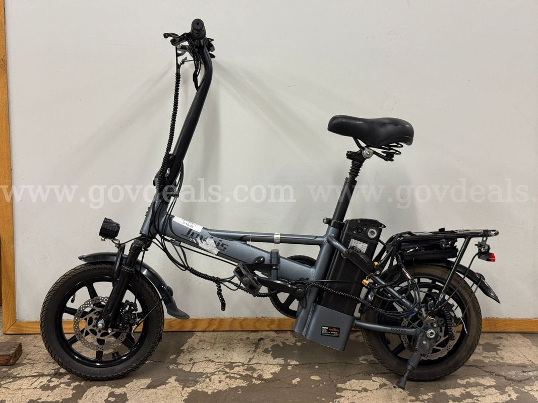 Joyhis Folding Electric Bicycle, Model JHEB1P, CT 9" Powers On (Damaged Keyhole)