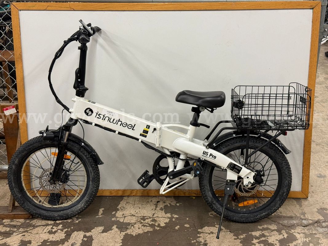 IsInWheel U4 Pro Folding Electric Bicycle, CT 12" Untested