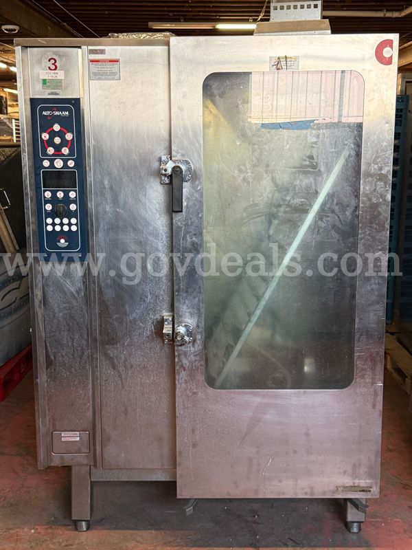 Alto-Shaam Combination Oven/Steamer, Model 20.20 G/ML with Accessories, Untested (Damaged Handle)