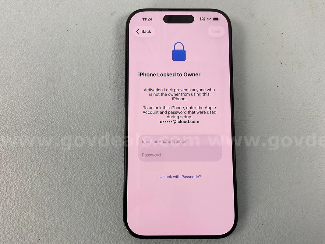 Apple iPhone 16 Pro (User-Locked) Model A3293, IMEI 359242752792411, Powers On