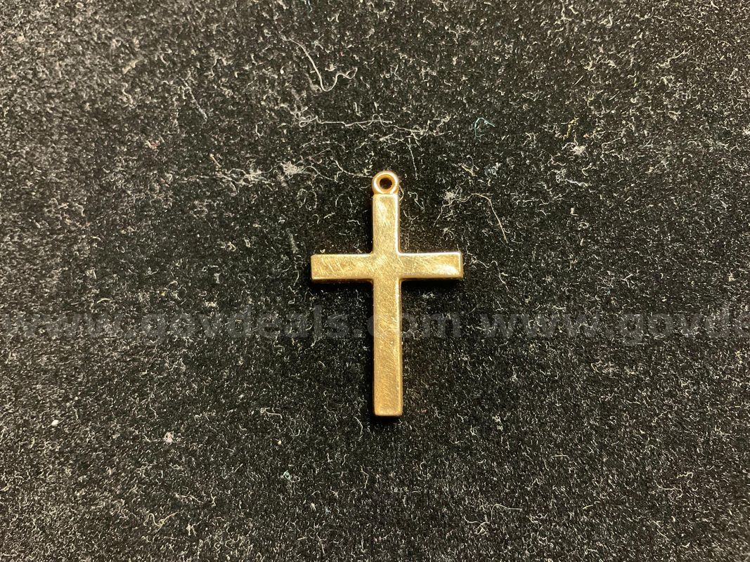 Gold Cross Pendant, Weight: 0.84 Grams
