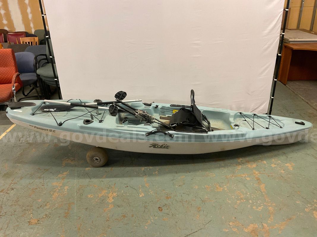 Hobie Mirage Passport 12.0 Kayak With Seat, Kick-up Fins & 2 - Paddles