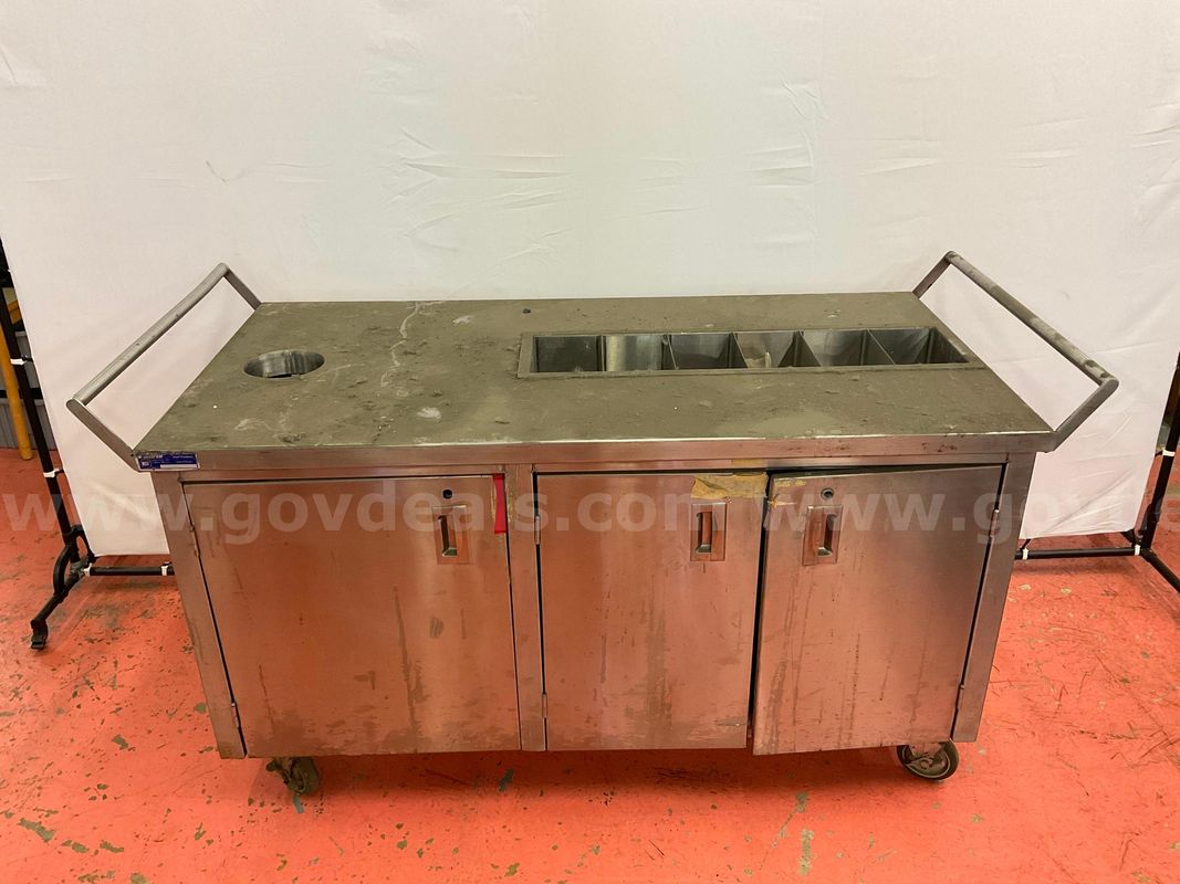 Universal Stainless Food Service Cart on Wheels