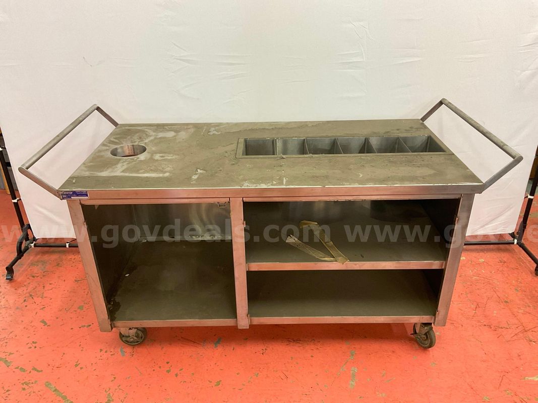 Universal Stainless Food Service Cart on Wheels