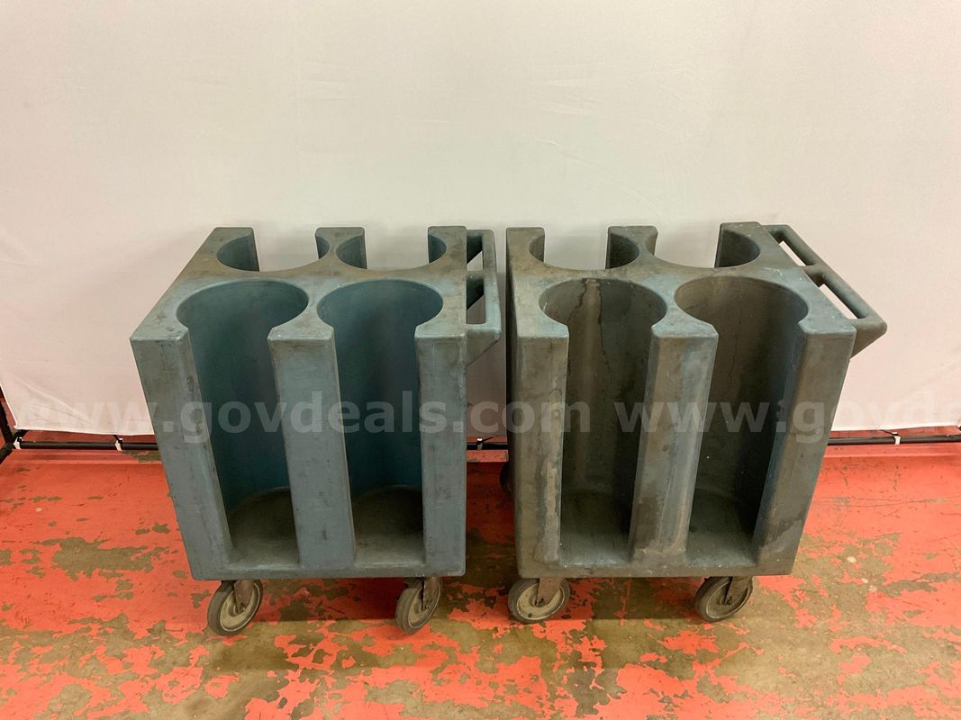 2 - Cambro Mobile Dish Caddies