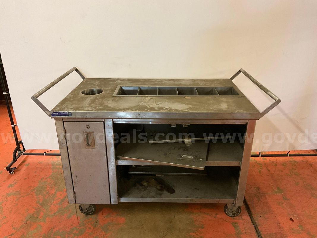 Universal Stainless Food Service Cart on Wheels