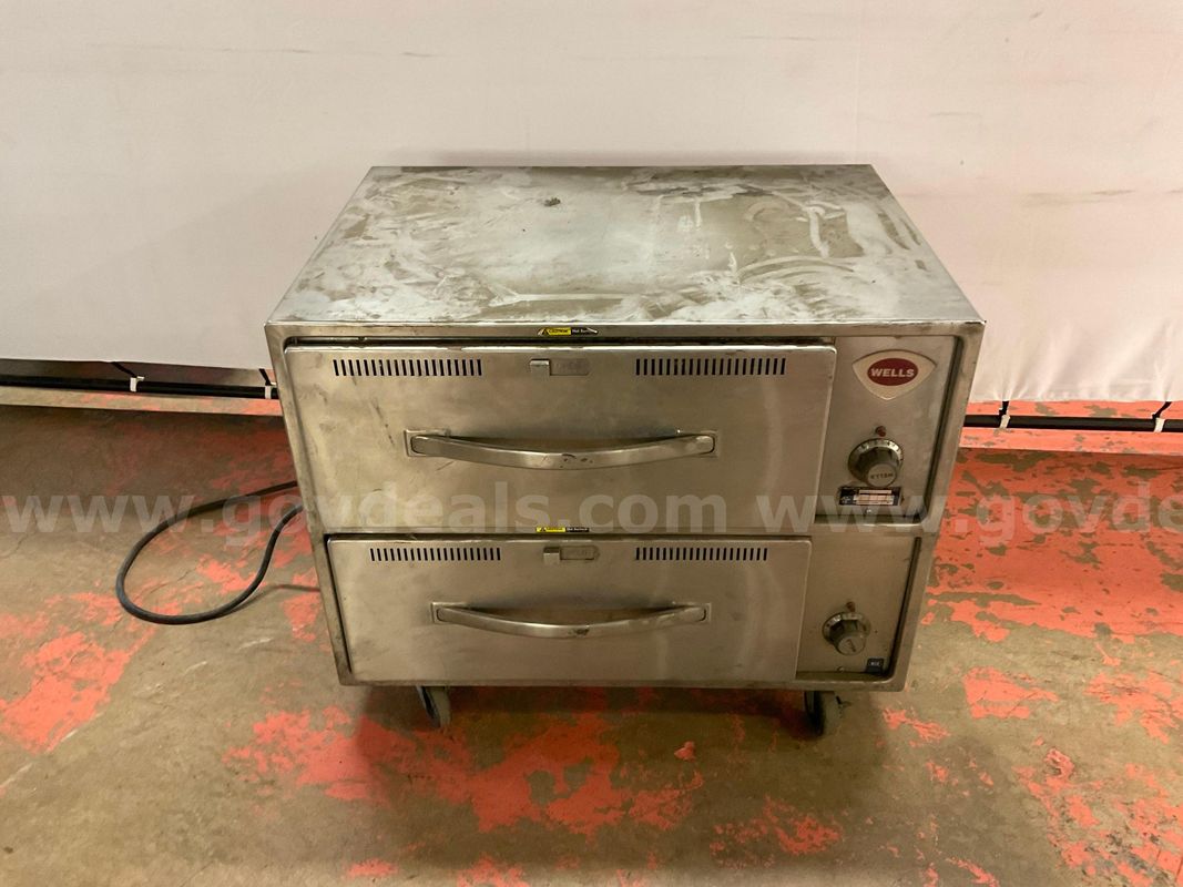 Wells Manufacturing RW2HD Countertop Warming Drawer On Wheels, Powers On