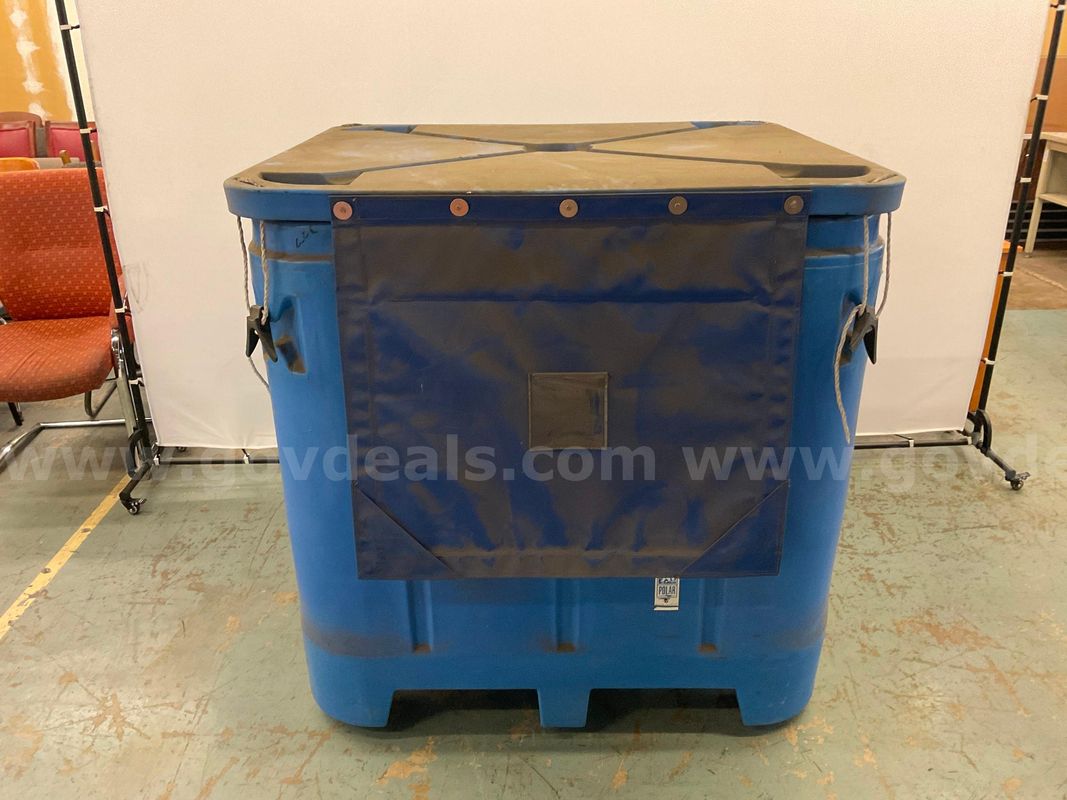 ASM Insulated Bin, Model PB35-MINI With Plate Covers, Trash Can & Beverage Dispensers