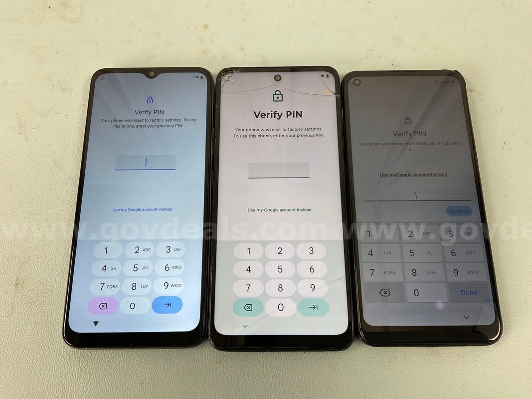 3 - Cell Phones (User Locked): BLU, Motorola & Samsung