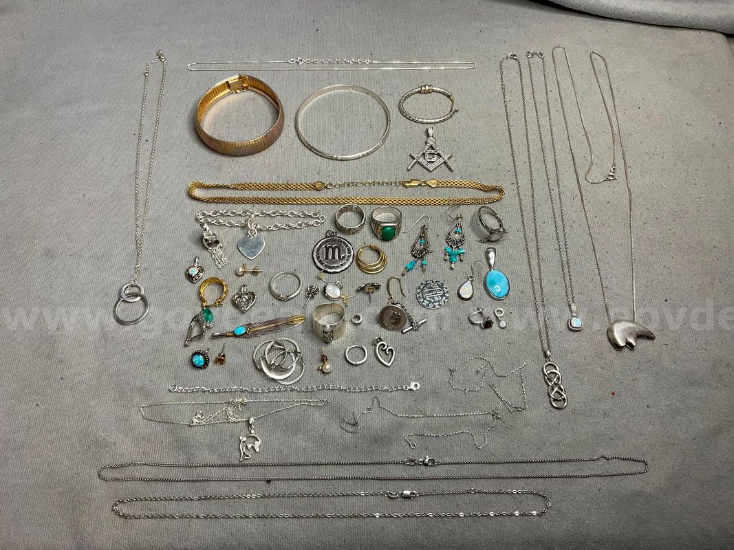 Lot of Silver Jewelry, 191 Grams