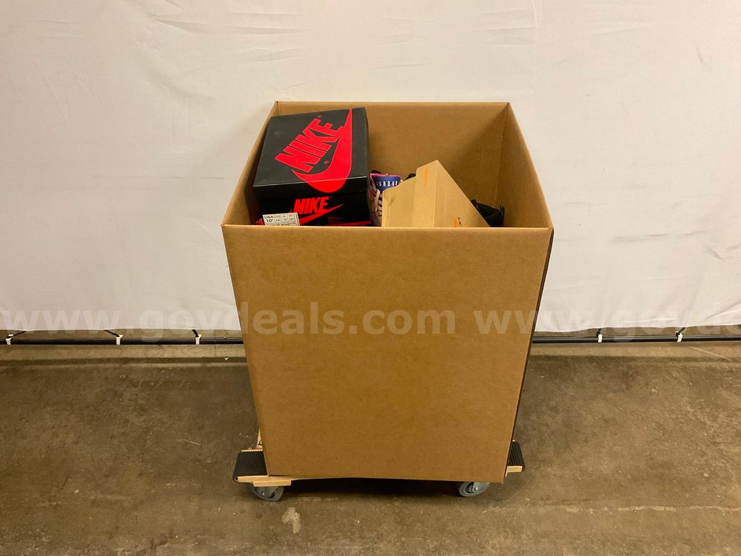 Box of Shoes, Including Some With Packaging