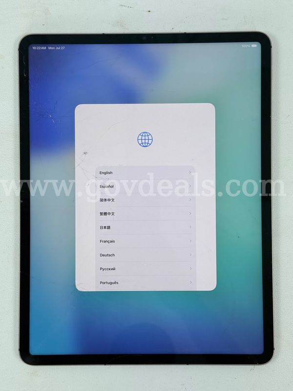 Apple iPad Pro (User Locked) 12.9" 5th Gen, Model A2379, 256gb