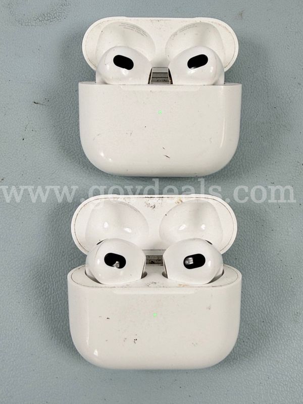 2 - Apple Airpods, 3rd Gen With Charging Cases, Models A2566 & A2897