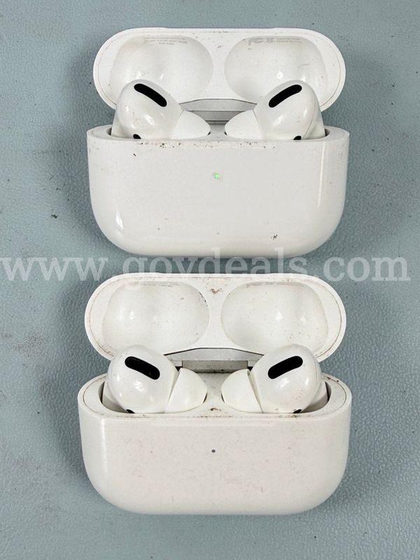 2 - Apple Airpods Pro, Model A2190 With Charging Case