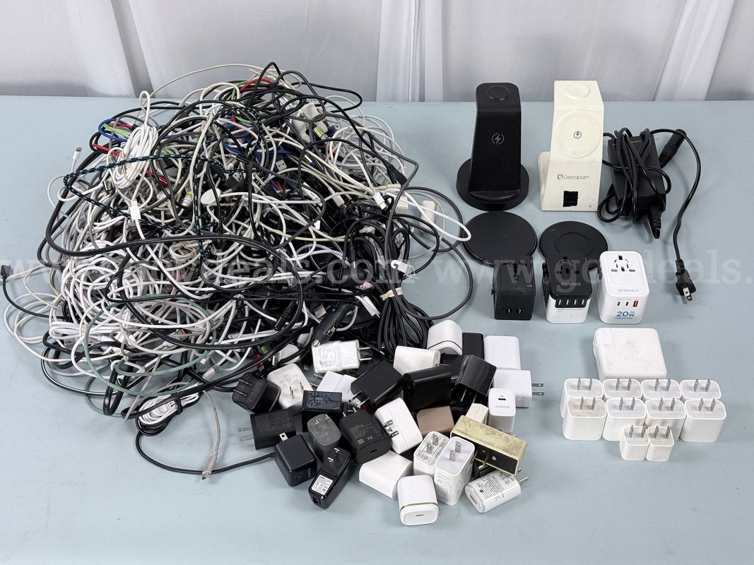 Lot of Misc Chargers & Cables