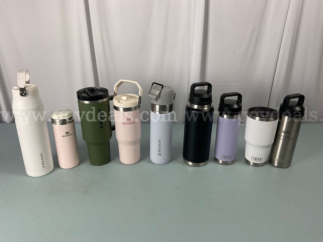 9 - Water Bottles: 5 - Stanley & 4 - YETI