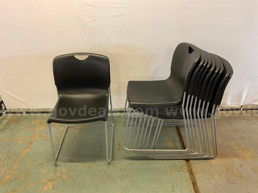 10 - Fixtures Furniture Stackable Chairs (1 - Scratched)