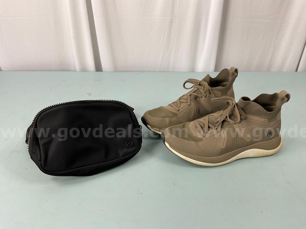 2 - Fashion Items Labeled Lululemon: Shoes Size 8.5 & Fanny Pack