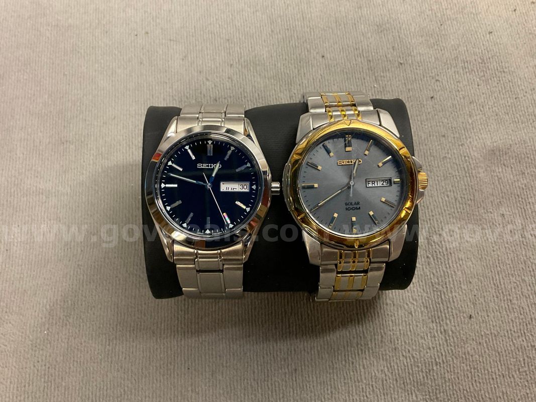 2 - Fashion Watches Labeled SEIKO, Both Contain Some Wear