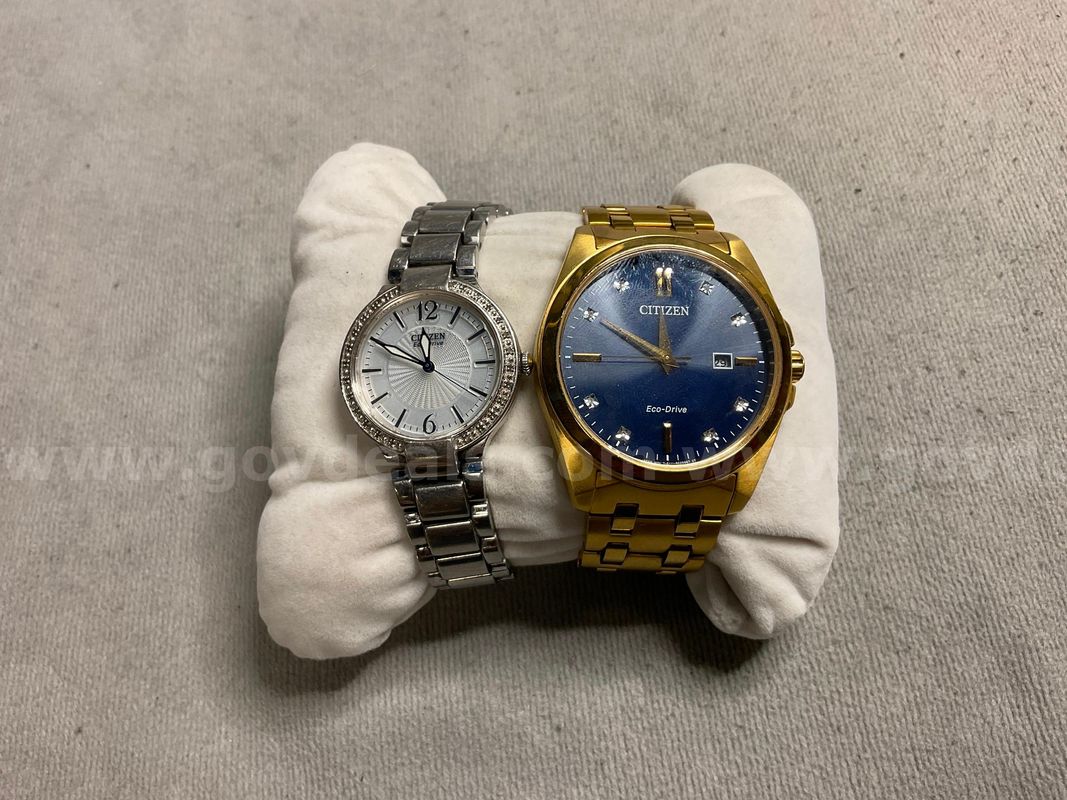 2 - Fashion Watches Labeled CITIZEN, Both Contain Some Wear