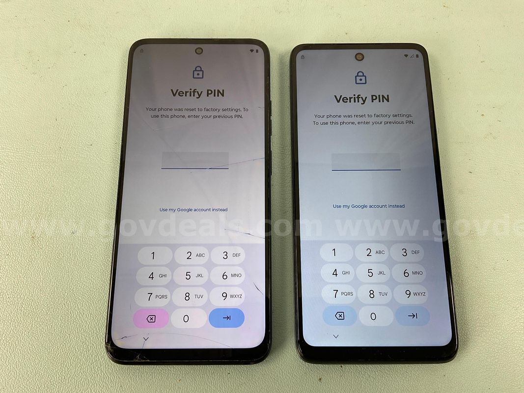 2 - Motorola Cell Phones (User Locked), Models Unknown