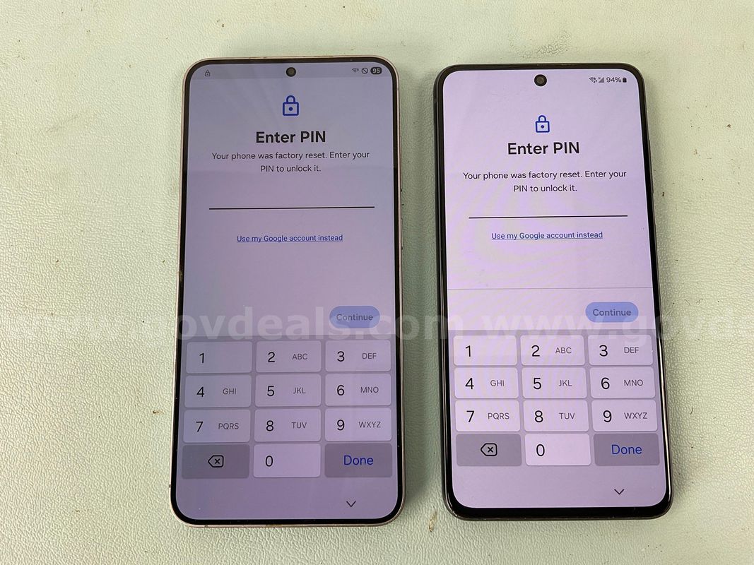 2 - Samsung Cell Phones (User Locked): Galaxy S25+ 256gb & Unknown Model