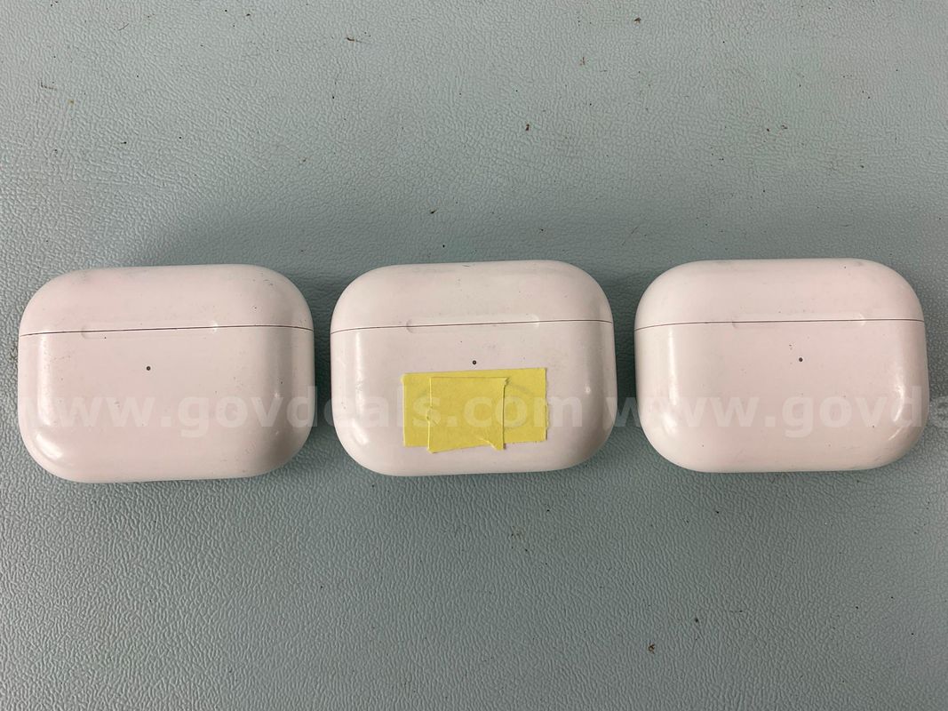 3 - Apple Airpods Pro, Model A2190 With Charging Cases