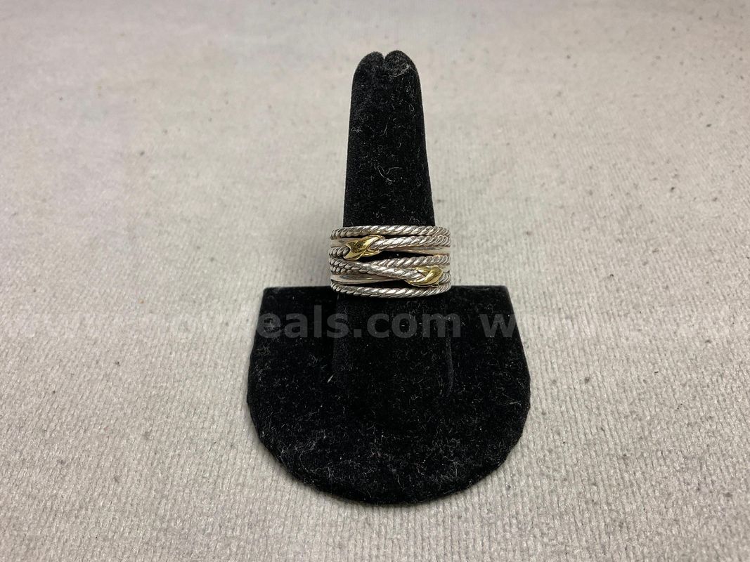 Silver Ring, Labeled as David Yurman, Size 9, 11.07 Grams