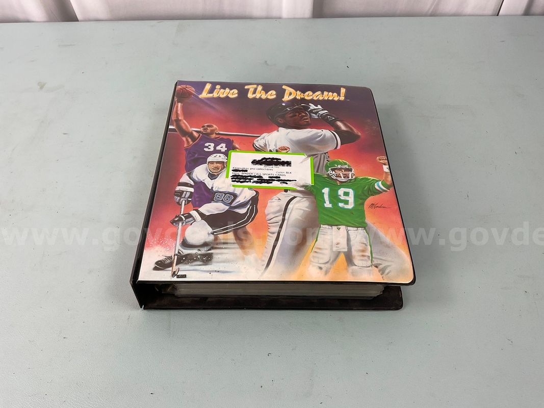 Binder of Sports Cards