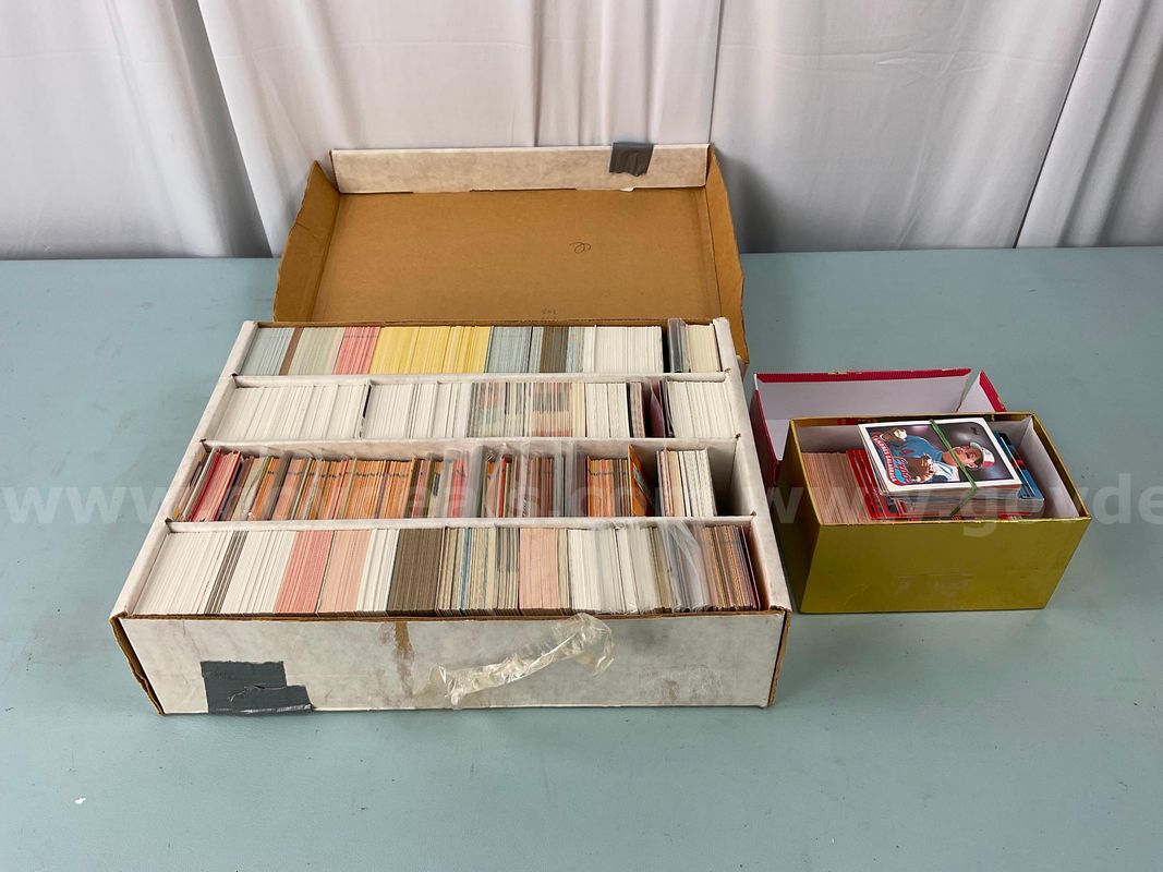 Lot of Sports Cards in Boxes