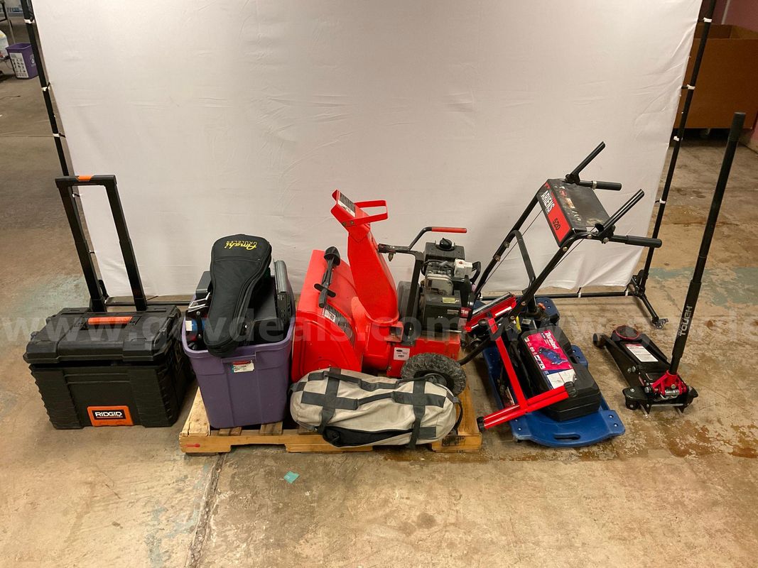 Lot of Media, Music, Tools & Misc. Items, Including Ariens 520 Snow Thrower