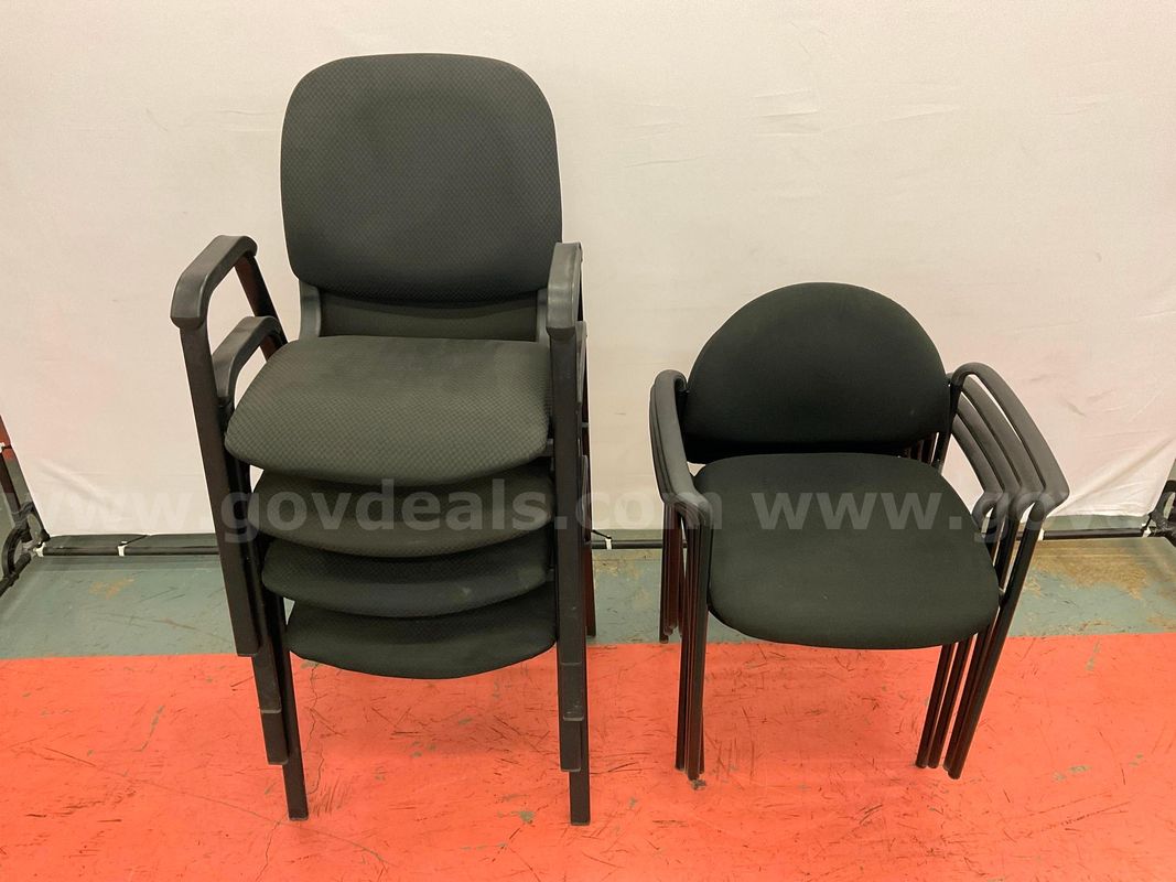 8 - Stackable Office Chairs, Unknown Brand
