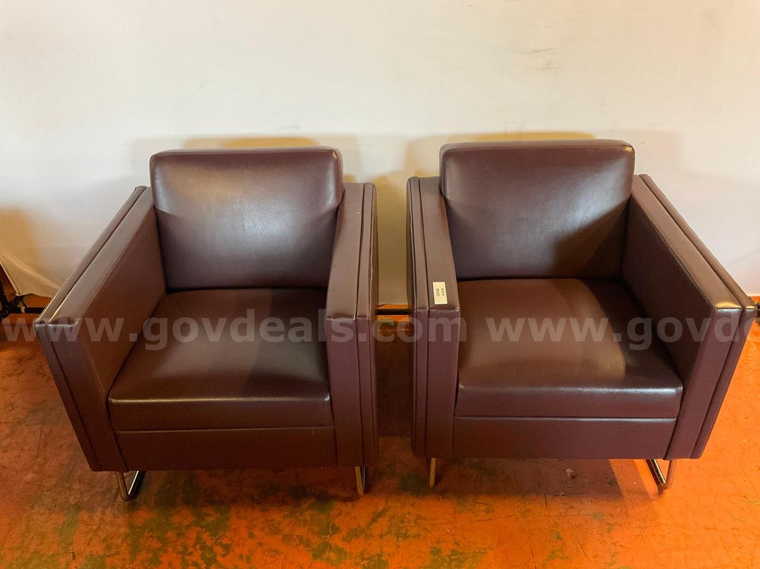 2 - OFS Lounge Chairs, Model 689-1, 31"x30"x30"