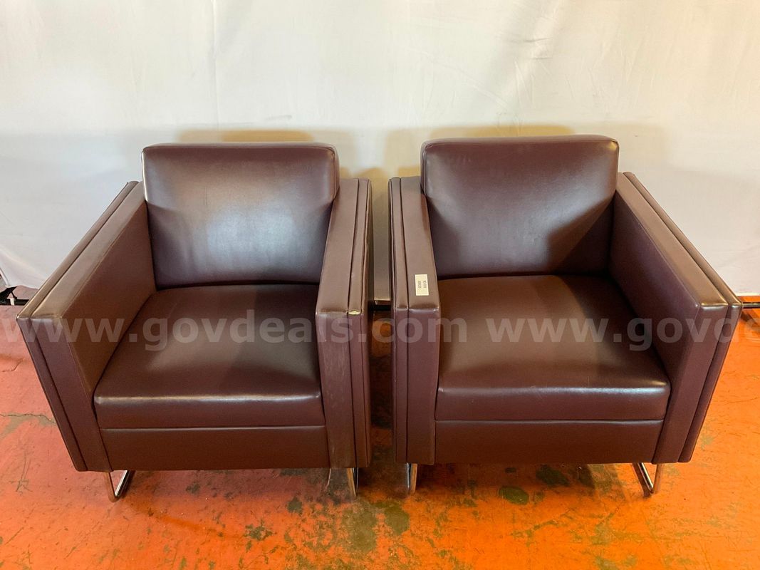 2 - OFS Lounge Chairs, Model 689-1, 31"x30"x30"