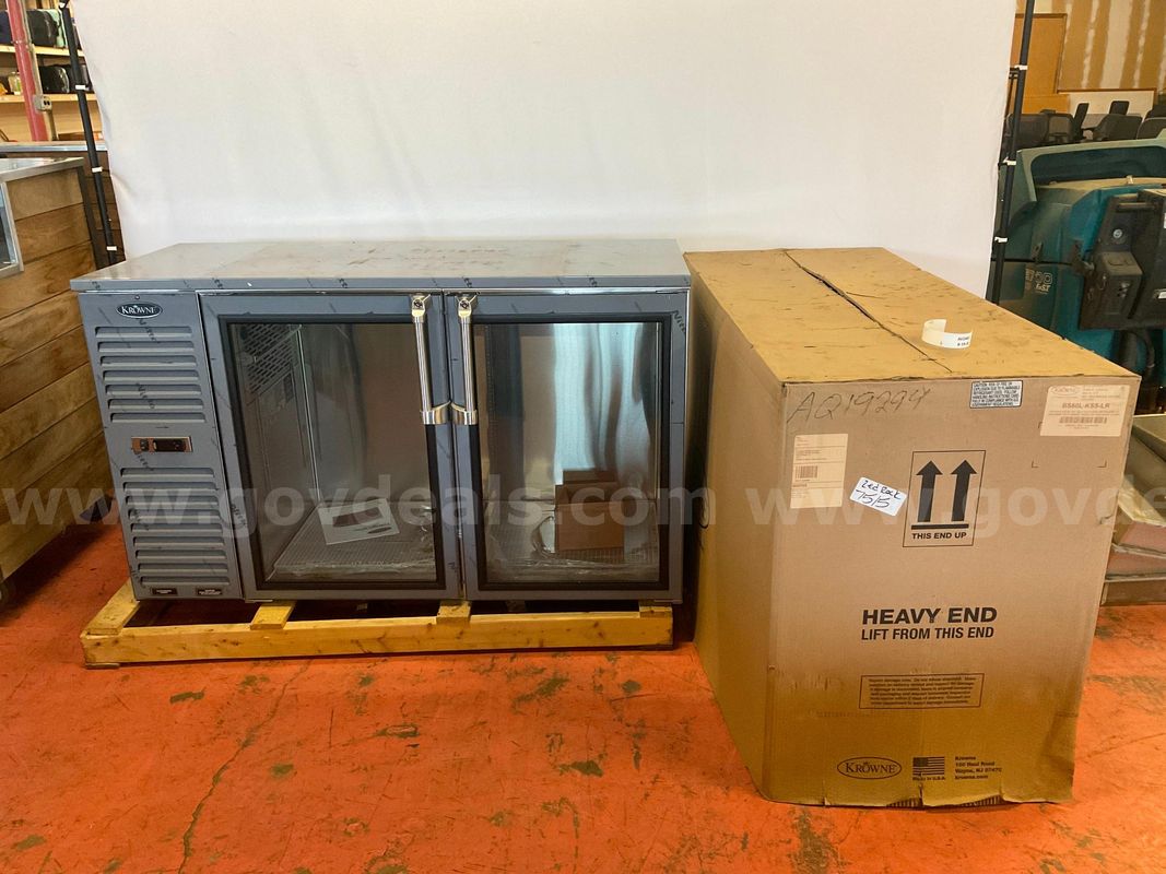 Krowne Royal 60" Self Contained Refrigerated Backbar Left Cabinet With Left & Right Doors, Model BS60L-KSS-LR