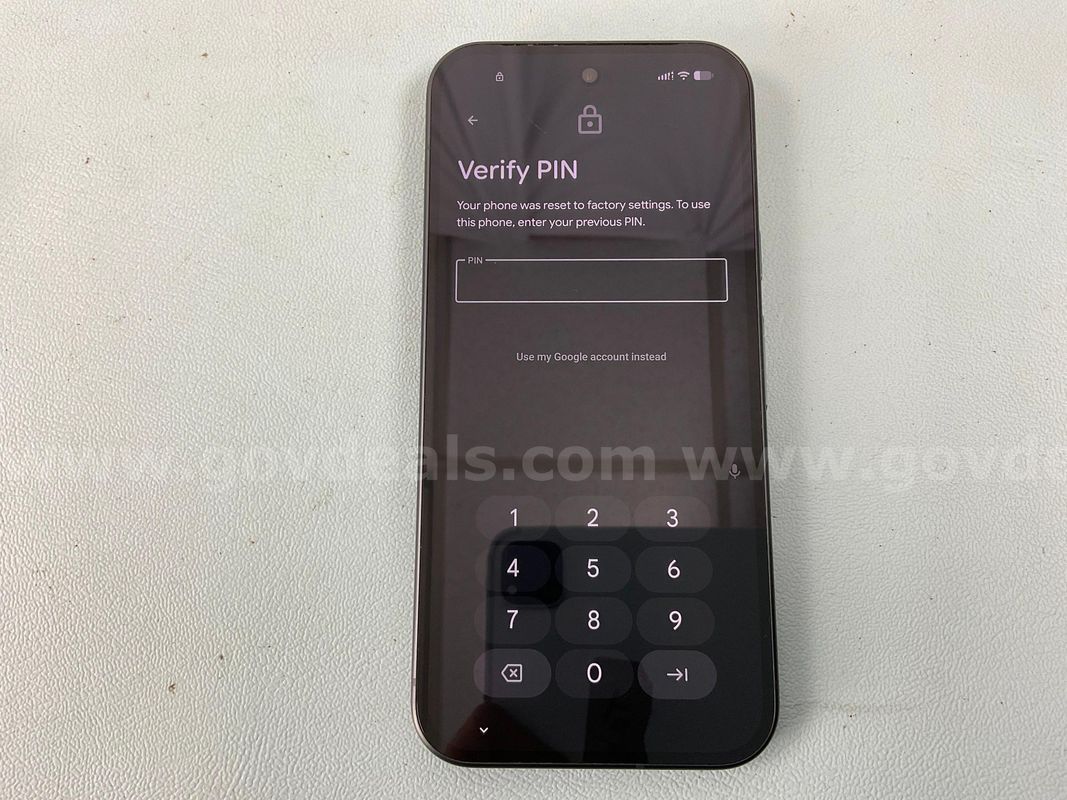 Google Pixel (User Locked) Cell Phone, Unknown Model, IMEI 356766282169800