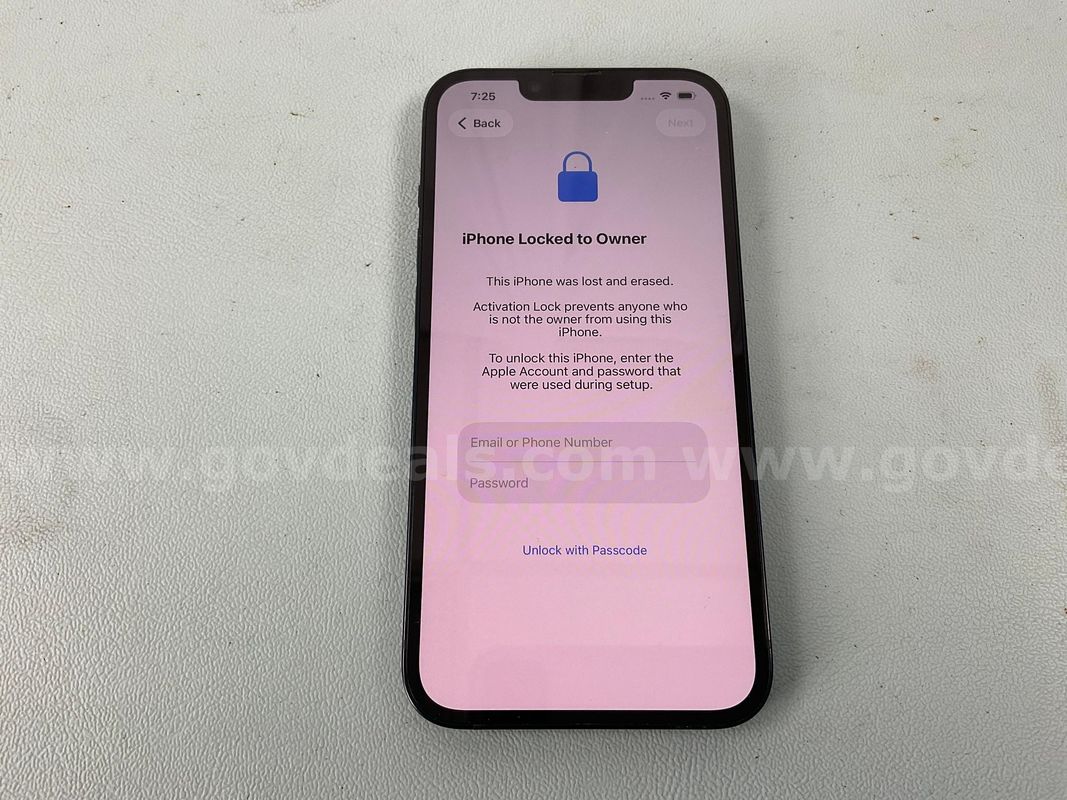 Apple iPhone 14, Model A2649 128GB (User Locked), IMEI 357895530454653