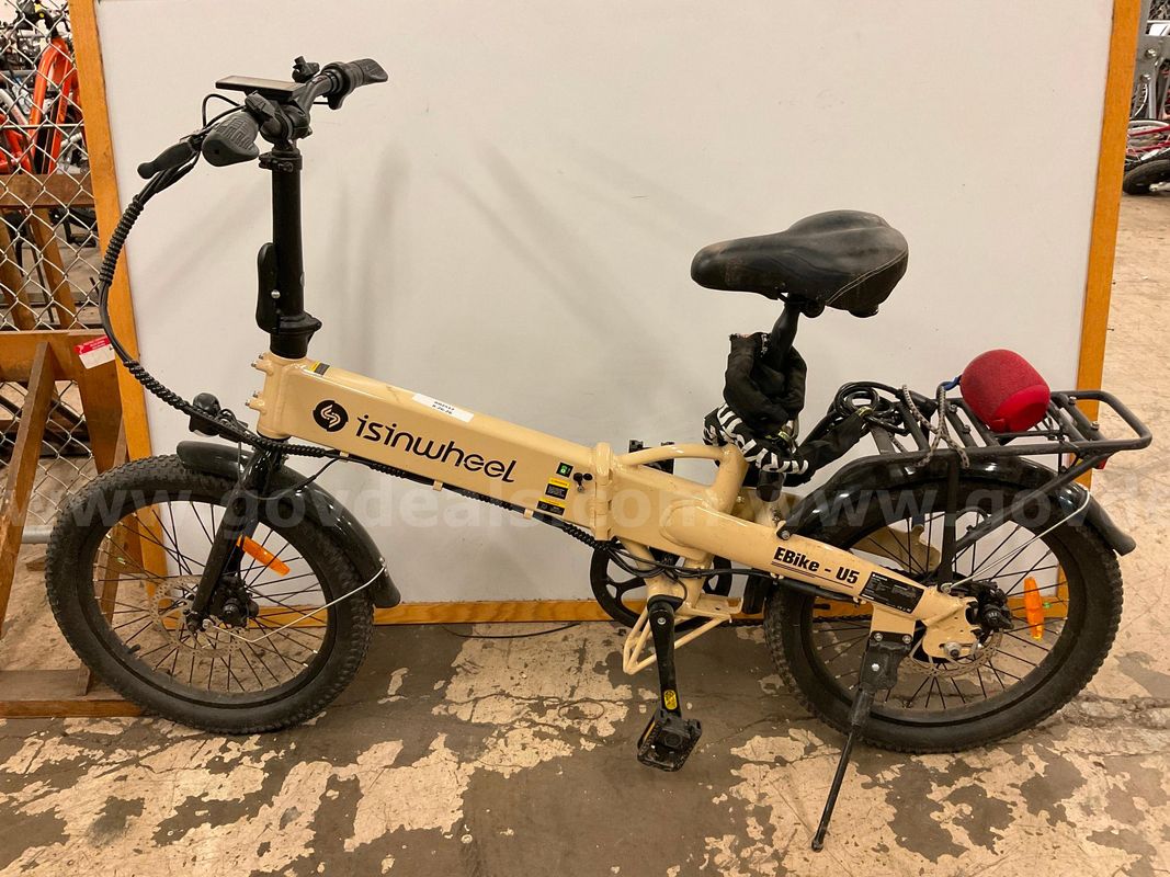 Isinwheel U5 Foldable Electric Bicycle, CT 15"