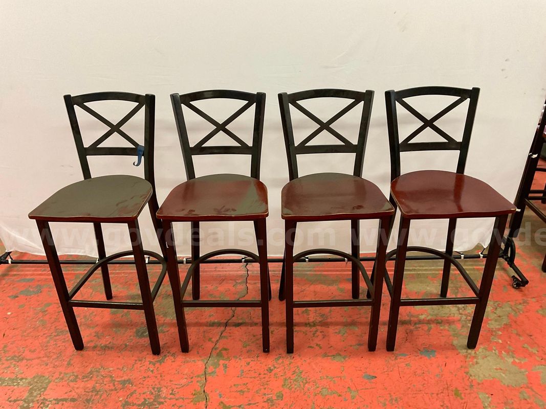4 - Wooden & Metal Chairs