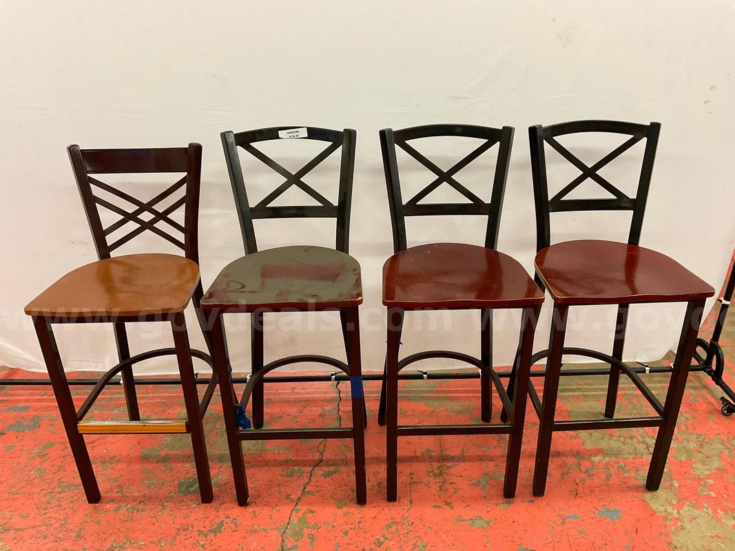 4 - Wooden & Metal Chairs